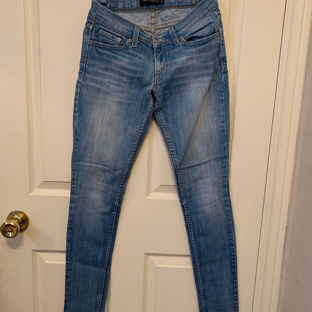 Levi's Women's Sky Blue Skinny Jeans